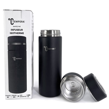 infuseur bouteille isotherme filtre monobloc acier inoxydable thé infusion et maté