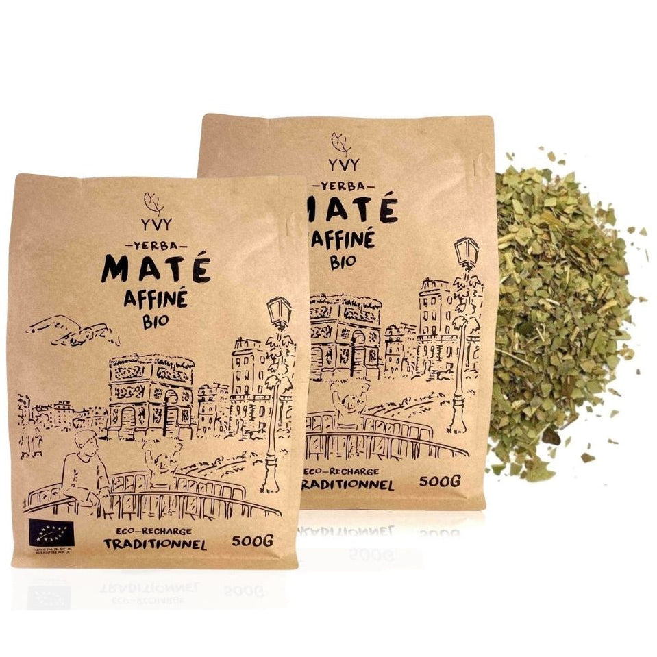 yerba maté traditionnelle affiné 12 mois et bio, yvy maté