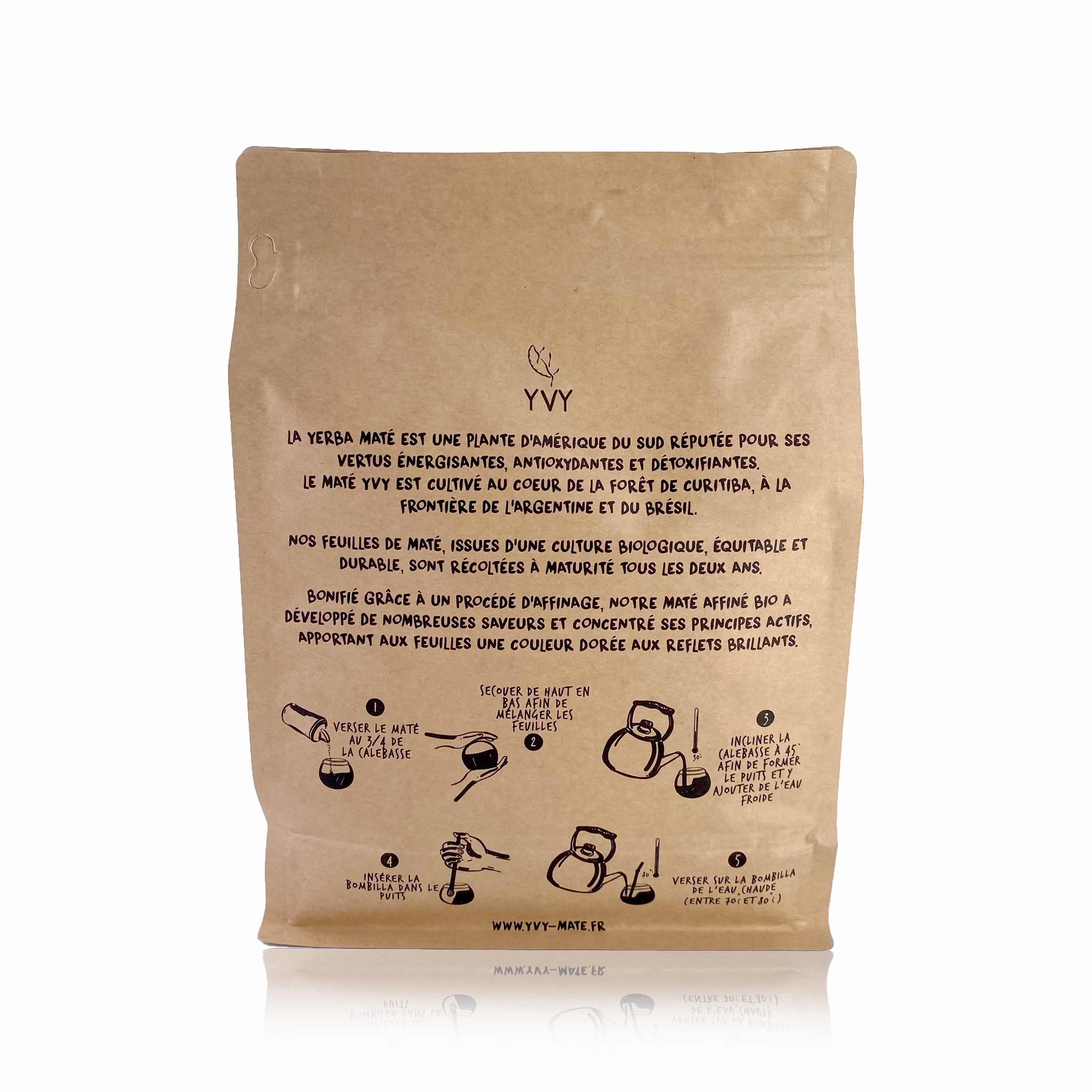 yerba maté biologique affiné