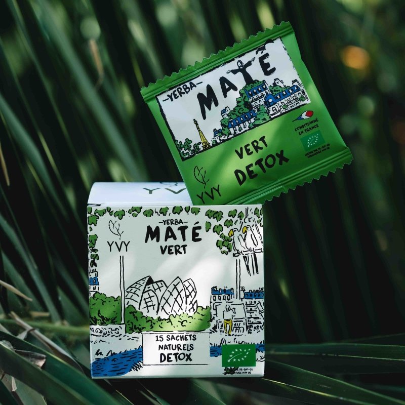 maté sachet infusette biodegradable yerba maté vert bio yvy mate