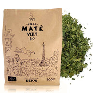 Bio grüner Mate Tee 500g, milde Yerba Mate im Vorratsbeutel