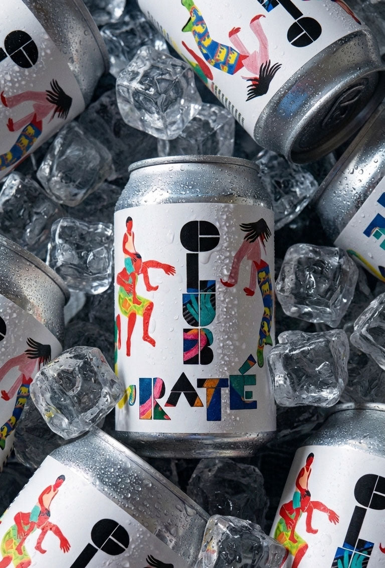 club raté le soda pétillant à base de maté bio pour l'été