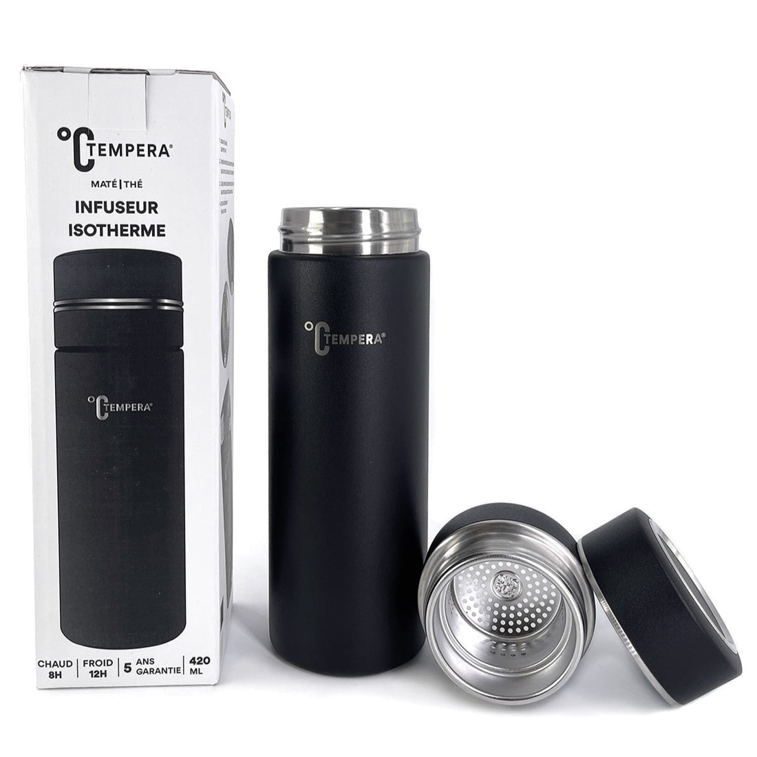 infuseur bouteille isotherme filtre monobloc acier inoxydable thé infusion et maté 