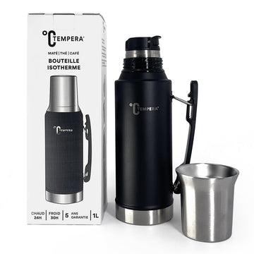 thermos à maté tempera thermo 2 en 1 avec calebasse intégrée