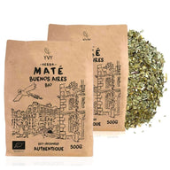 authentic Argentine-cut yerba mate, intense mate with stems, unsmoked and organic